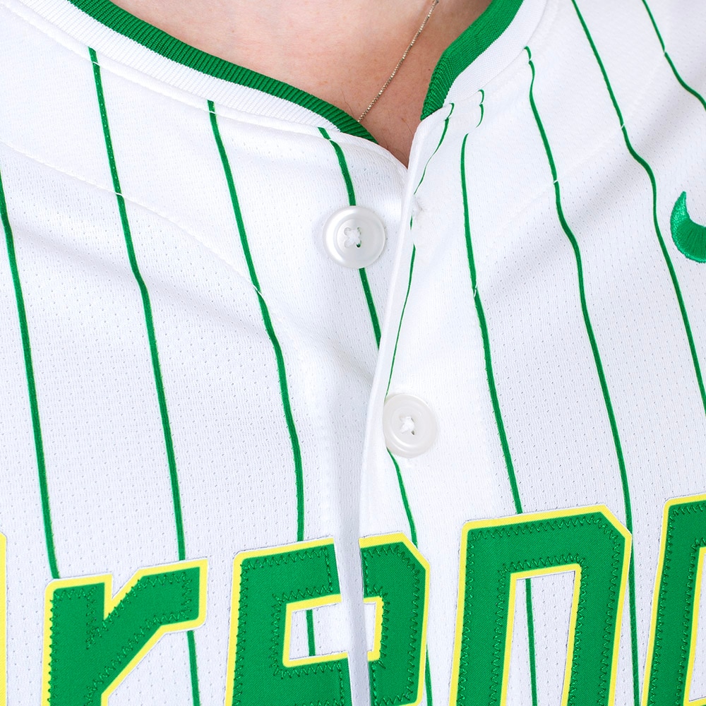 Fighting Duck, Nike, White, Jerseys, Men, Baseball, Oregon design, 578111